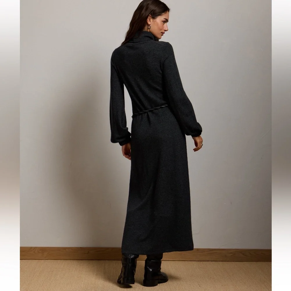 AE77 Turtleneck Sweater Dress